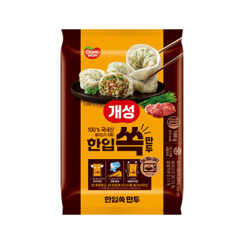 [동원] 개성 한입쏙만두 고기 168g (트레이) x 5개
