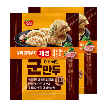 [동원] 개성 더 바삭한 군만두 600g x 4봉 (2*2)