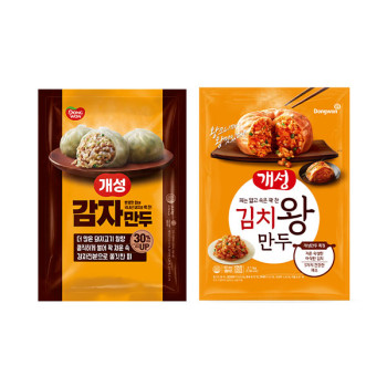 [동원] (신)개성 김치왕만두 2.1kg + 감자만두 1.9kg