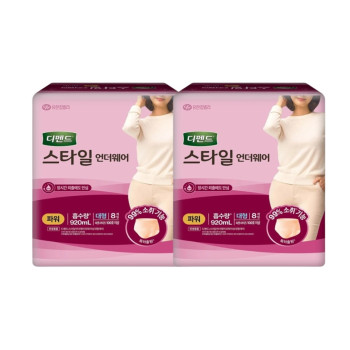 디펜드 성인기저귀 스타일 여성 팬티 파워 대형(8p) 2팩