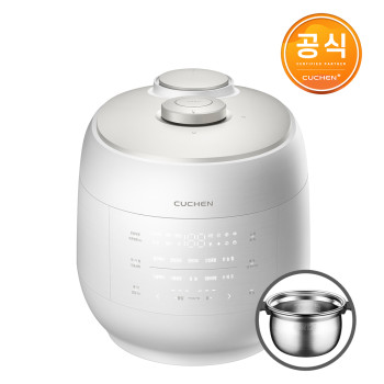 [쿠첸] 그레인 올스테인리스 IH전기압력밥솥 10인용 (화이트) CRT-UPDS1070W