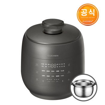 [쿠첸] 그레인 올스테인리스 IH전기압력밥솥 10인용 (블랙 실버) CRT-UPDS1070B