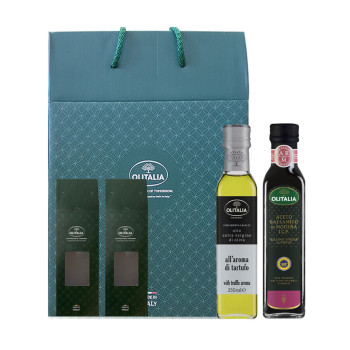 올리타리아 선물세트_엑스트라버진 트러플 올리브유 250ml 1개+발사믹식초 1그레이프 250ml 1개