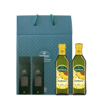 올리타리아 선물세트_해바라기씨유 500ml x 2개