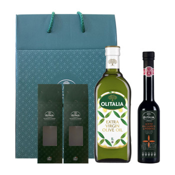 올리타리아 선물세트_엑스트라버진 올리브오일 1L 1개+발사믹식초5 250ml 1개