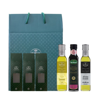 올리타리아 엑스트라버진 레몬 올리브유 250ml 1개+발사믹식초1 250ml 1개+트러플 올리브유 250ml 1개