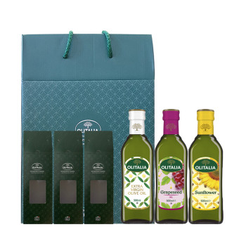 올리타리아 선물세트_올리브유 500ml 1개+포도씨유 500ml 1개+해바라기유 500ml 1개