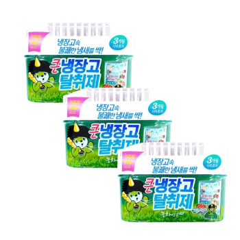 산도깨비 냉장고탈취제 냄새제거 녹차향 420g, 3개