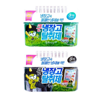 산도깨비 냉장고탈취제 냄새제거 녹차향 420g 1개+숯향 1개