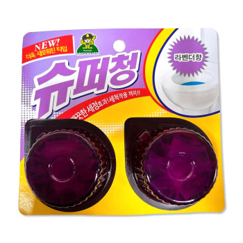 산도깨비 슈퍼청 변기세정제 라벤더향 80g 2개입