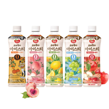 [동원] 보성홍차 아이스티 제로 샤인머스캣 500mL 12병+한라봉 500mL 12병