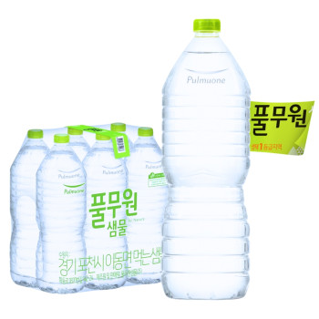 [풀무원] 풀무원샘물 무라벨 2L×6개