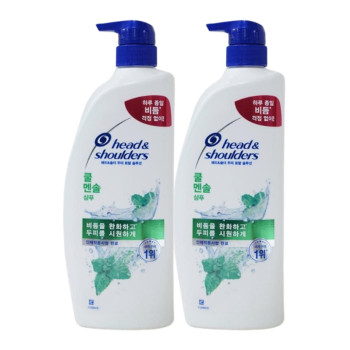 헤드앤숄더 쿨 멘솔향 샴푸 850ml 2개