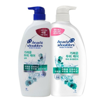 헤드앤숄더 가려운 두피케어 샴푸 850ml 1개+가려운 두피 트리트먼트 850ml 1개