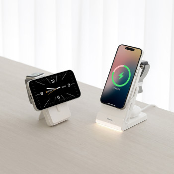 무아스 폴더블 4 in 1 맥세이프 보조배터리 & 무선충전기 (10,000mAh)