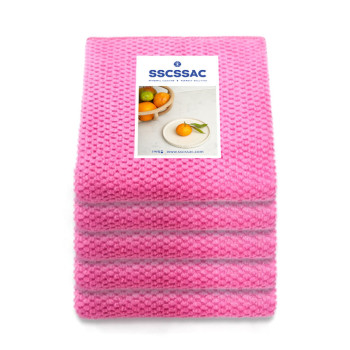 쓱싹 크리스탈 버블 행주 40x40 핑크 5P