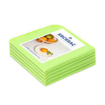 쓱싹 물기싹 유리 접시 인덕션 주방행주 40x40 그린옐로우 5P