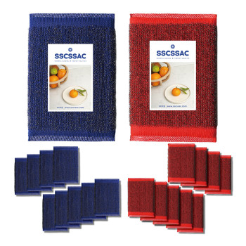 쓱싹 강력 울스텐수세미 베이직 레드10p+블루10P