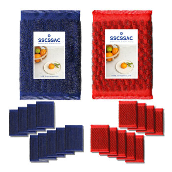 쓱싹 강력 울스텐수세미 다이아 레드10p+ 베이직 블루10P
