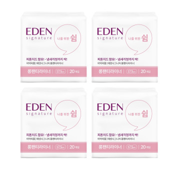 샐리의법칙 에덴 시그니처 유기농 생리대 롱라이너(20P) 4팩