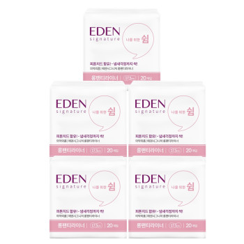 샐리의법칙 에덴 시그니처 유기농 생리대 롱라이너(20P) 5팩