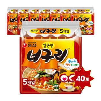 [농심] 너구리 봉지라면 40개입(멀티)