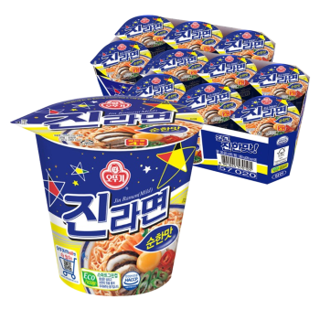 [오뚜기] 진라면 순한맛 소컵 12입