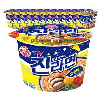 [오뚜기] 진라면 순한맛 큰컵 12입
