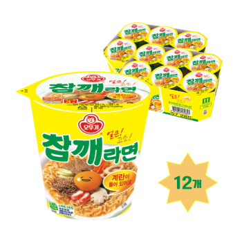 [오뚜기] 참깨라면 컵라면 소컵 12개입