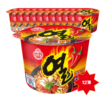 [오뚜기] 열라면 큰컵 12개입 컵라면
