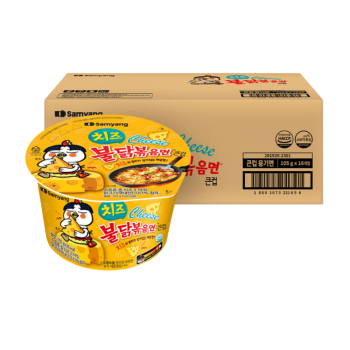 [삼양] 치즈불닭볶음면 큰컵 16개입 컵라면