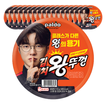 [팔도] 김치 왕뚜껑 18입