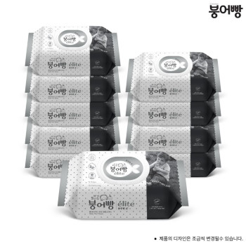 더 두꺼운 붕어빵 올인원엘리트  캡형물티슈_75gsm 엠보씽  72매 X10팩