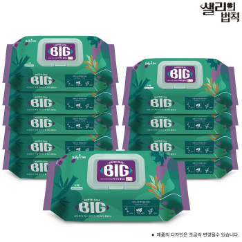 더 넓어진 샐리의법칙 Big 물티슈(캡형)_ 60매 X 10팩