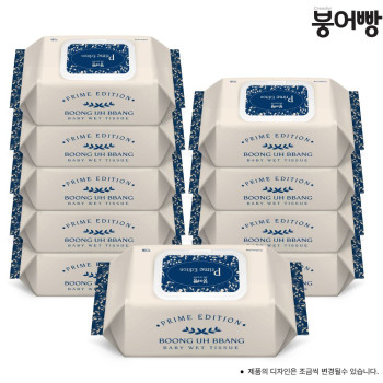 더 두꺼운 붕어빵 엘리트 올인원 프라임 에디션 캡형물티슈 _75gsm,엠보씽 70매 X 10팩