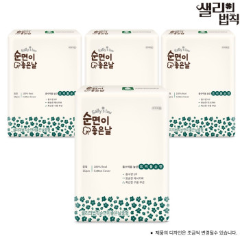 샐리의 법칙 생리대 트리플 순면이 좋은날 중형 16매 X 4팩_국내산