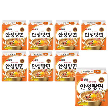 농심 안성탕면 125g 5입 멀티팩 x 8팩(박스)