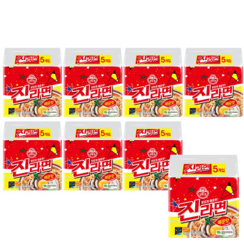 오뚜기 진라면 매운맛 120g 5입 멀티팩 x 8팩(박스)